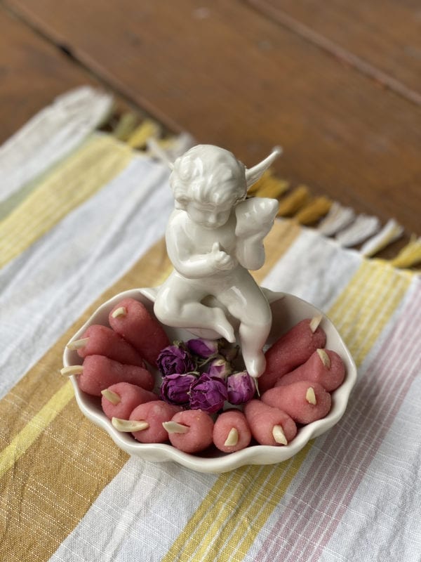 Colored Mulberry Marzipans (VV,GF)